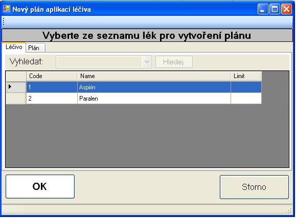 Hlavn plocha aplikace