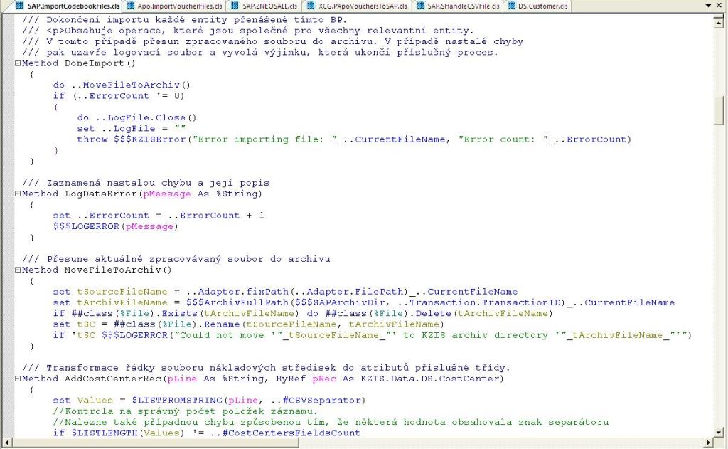 Business operace (konektor) pro import selnk ze systmu SAP prostednictvm CSV soubor